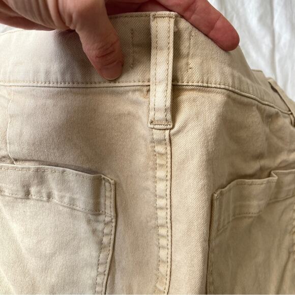 J.Crew Garment Dyed Slim Wide Leg Jeans Size 29 Sand - Picture 10 of 15